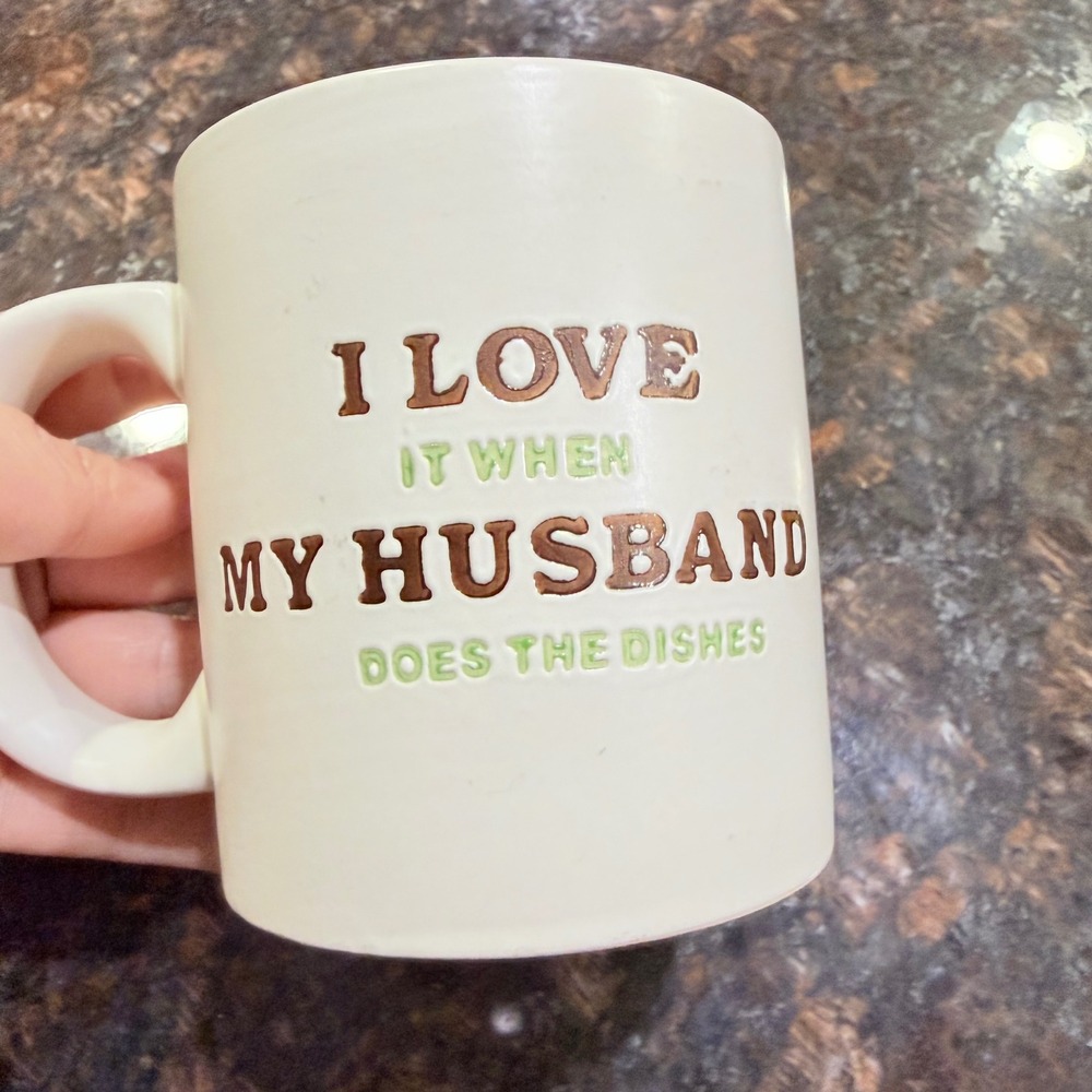 DaySpring Husband Does Dishes Song of Solomon 3:4 Bible Verse Ceramic‎ Mug 88648